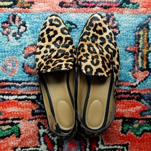 Franco Sarto Fabrina Leopard Wide Loafers